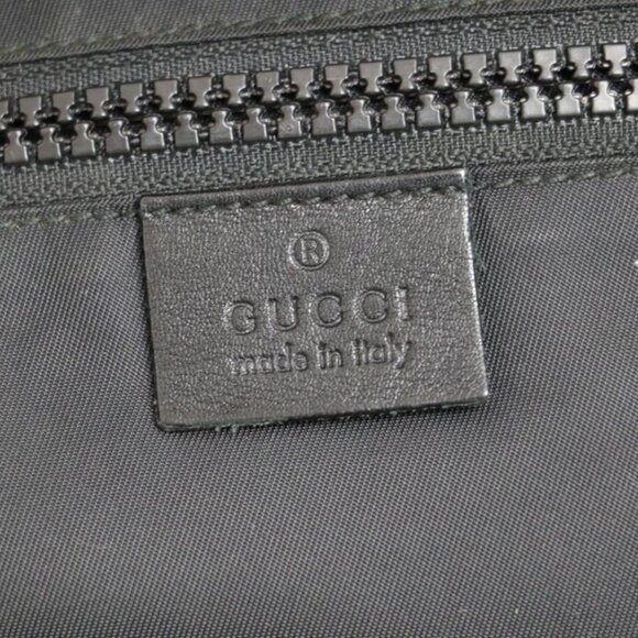 Gucci GG Unisex Black Parana Web Techno Nylon Canvas Backpack - Picture 8 of 13